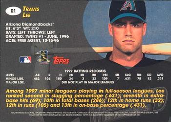 1998 Topps - Rookie Class #R1 Travis Lee Back