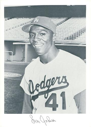 1966 Danny Goodman Los Angeles Dodgers Set C #NNO Lou Johnson Front