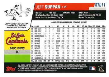 2006 Topps St. Louis Cardinals #STL11 Jeff Suppan Back