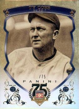 2014 Panini Hall of Fame 75th Year Anniversary - Base Blue Frame #1 Ty Cobb Front