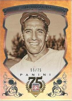 2014 Panini Hall of Fame 75th Year Anniversary - Base Blue Frame #76 Phil Rizzuto Front