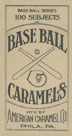 1910 American Caramel (E90-2) #NNO Honus Wagner Back