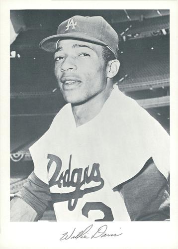 1969 Danny Goodman Los Angeles Dodgers Set E #NNO Willie Davis Front