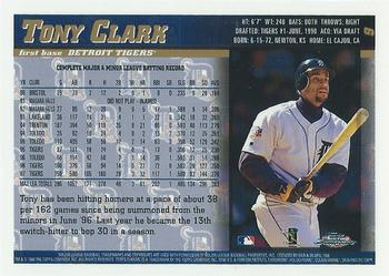 1998 Topps Chrome #9 Tony Clark Back