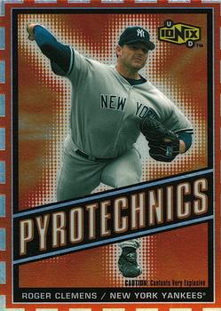 2000 UD Ionix - Pyrotechnics #P1 Roger Clemens  Front