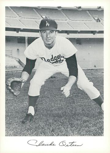 1967 Danny Goodman Los Angeles Dodgers Set F #NNO Claude Osteen Front
