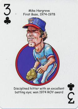 2012 Hero Decks Texas Rangers Baseball Heroes Playing Cards #3♣ Mike Hargrove Front