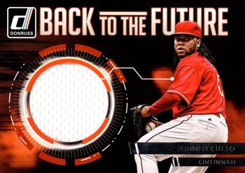 2016 Donruss - Back to the Future Materials #BF-JC Johnny Cueto Front