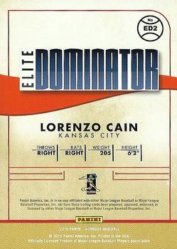2016 Donruss - Elite Dominators #ED2 Lorenzo Cain Back