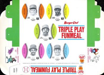1977 Burger Chef Fun Meal Discs - Triple Play Funmeal Tray #NNO Pittsburgh Pirates Front