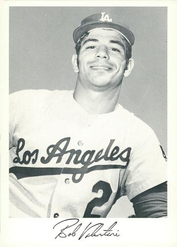 1971 Danny Goodman Los Angeles Dodgers Set F #NNO Bob Valentine Front