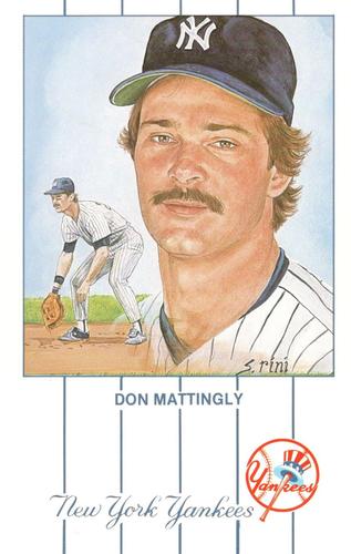 1989 Historic Limited Editions Don Mattingly Postcards (Series 1) #2 Don Mattingly Front