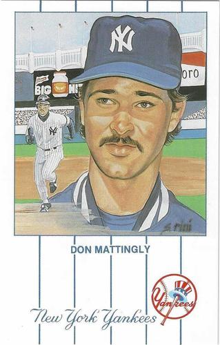 1989 Historic Limited Editions Don Mattingly Postcards (Series 1) #10 Don Mattingly Front