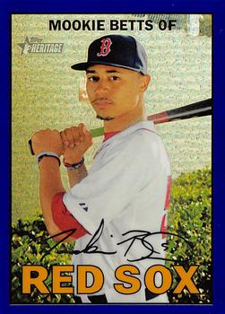 2016 Topps Heritage - Chrome Purple Refractor #THC-469 Mookie Betts Front