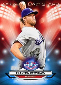 2016 Topps Opening Day - Opening Day Stars #ODS-5 Clayton Kershaw Front
