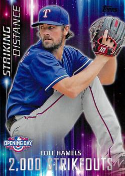 2016 Topps Opening Day - Striking Distance #SD-15 Cole Hamels Front