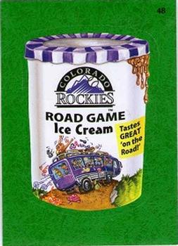 2016 Topps MLB Wacky Packages - Green Turf Border #48 Rockies Road Game Ice Cream Front