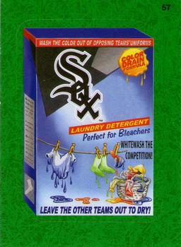 2016 Topps MLB Wacky Packages - Green Turf Border #57 White Sox Laundry Detergent Front
