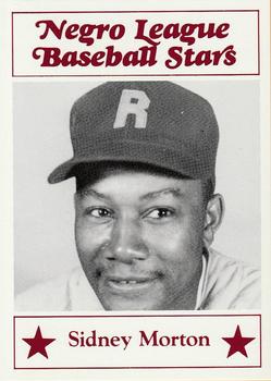 1986 Fritsch Negro League Baseball Stars #36 Sidney Morton Front