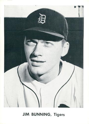1960 Jay Publishing Detroit Tigers Set D #NNO Jim Bunning Front