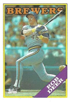1988 Topps #33 Rob Deer Front