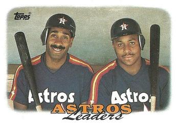 1988 Topps #291 Astros Leaders Front
