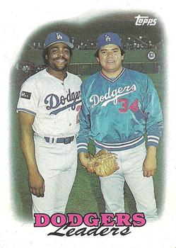 1988 Topps #489 Dodgers Leaders Front