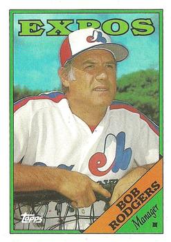 1988 Topps #504 Bob Rodgers Front
