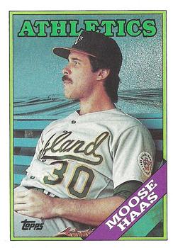 1988 Topps #606 Moose Haas Front