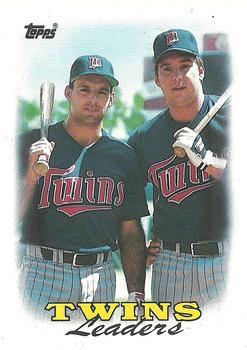 1988 Topps #609 Twins Leaders Front