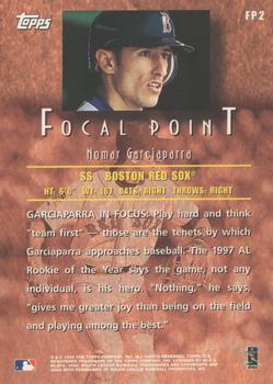 1998 Topps - Focal Point #FP2 Nomar Garciaparra Back