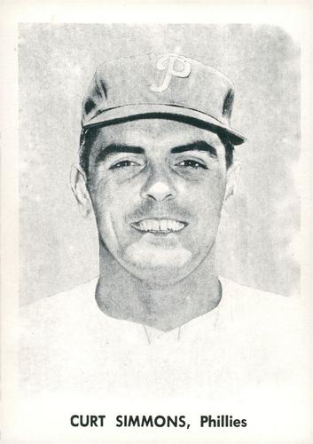 1957 Jay Publishing Philadelphia Phillies Set B 5x7 #NNO Curt Simmons Front