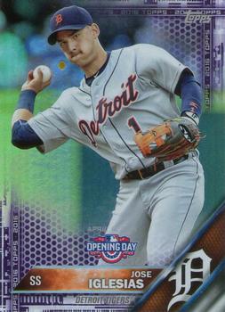 2016 Topps Opening Day - Purple Foil #OD-101 Jose Iglesias Front