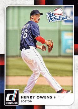 2016 Donruss - The Rookies #TR14 Henry Owens Front