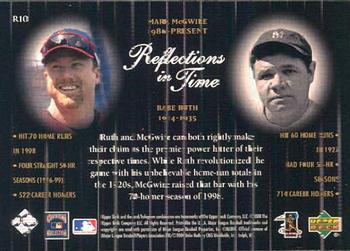 2000 Upper Deck Legends - Reflections in Time #R10 Mark McGwire / Babe Ruth Back