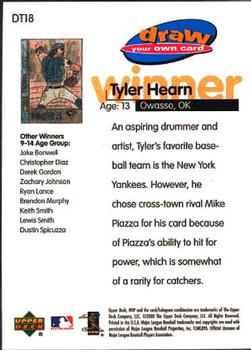 2000 Upper Deck MVP - Draw Your Own Card #DT18 Mike Piazza  Back