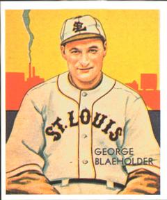 1985 1934-1936 Diamond Stars (reprint) #13 George Blaeholder Front