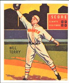 1985 1934-1936 Diamond Stars (reprint) #14 Bill Terry Front