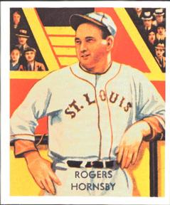 1985 1934-1936 Diamond Stars (reprint) #44 Rogers Hornsby Front