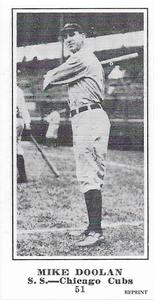 1916 Sporting News (M101-5) Reprint #51 Mike Doolan Front