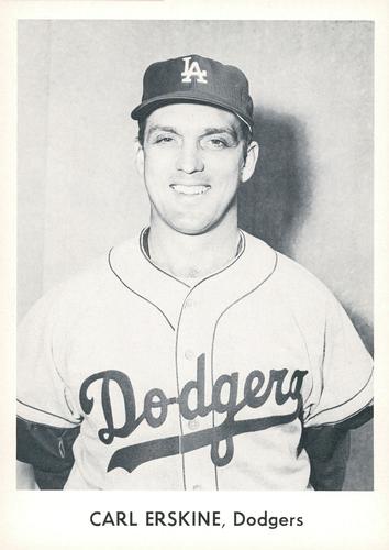 1958 Danny Goodman Los Angeles Dodgers Set B #NNO Carl Erskine Front