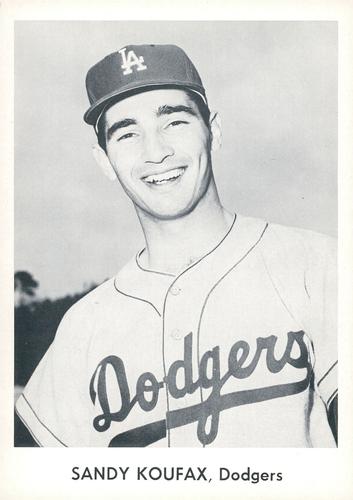 1958 Danny Goodman Los Angeles Dodgers Set B #NNO Sandy Koufax Front