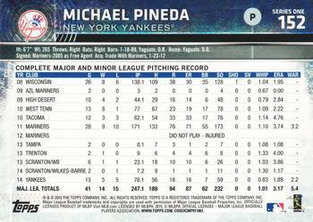 2015 Topps - Limited #152 Michael Pineda Back