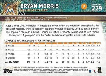 2015 Topps - Limited #229 Bryan Morris Back