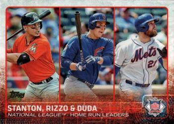 2015 Topps - Limited #313 Anthony Rizzo / Giancarlo Stanton / Lucas Duda Front