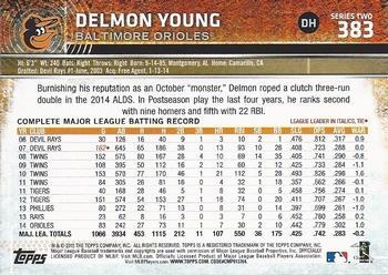 2015 Topps - Limited #383 Delmon Young Back
