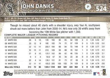2015 Topps - Limited #524 John Danks Back