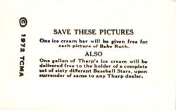 1972 TCMA 1928 Tharp's Ice Cream F50 Reprints #20 George Kelly Back