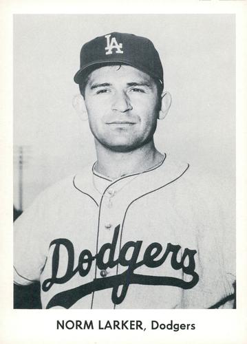 1959 Danny Goodman Los Angeles Dodgers #NNO Norm Larker Front