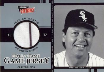 2000 Upper Deck Ultimate Victory - Hall of Fame Game Jersey #CF Carlton Fisk  Front